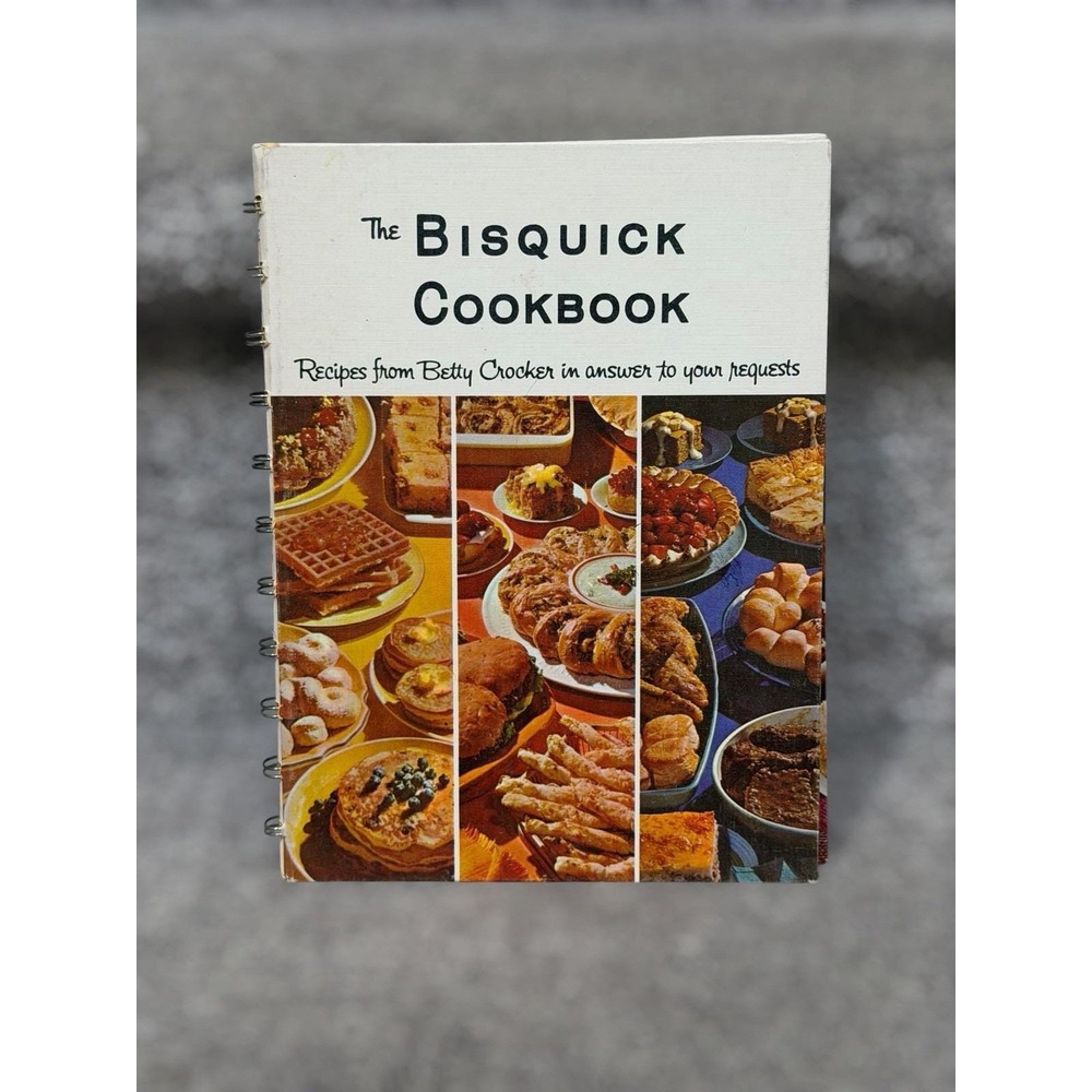 Vintage 1964 Betty Crocker Bisquick Cookbook First Edition Spiral Bound Recipes